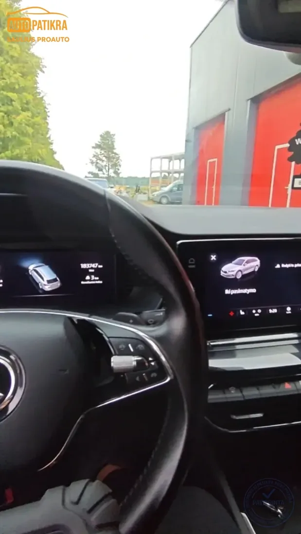 Škoda Octavia salonas patikros metu
